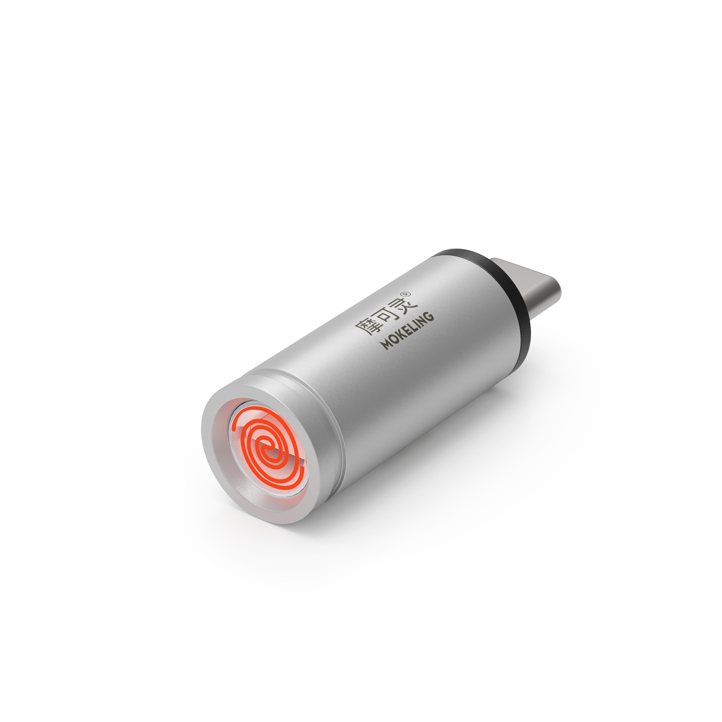 CH2009 银色 USB-C电子点烟器 直插款