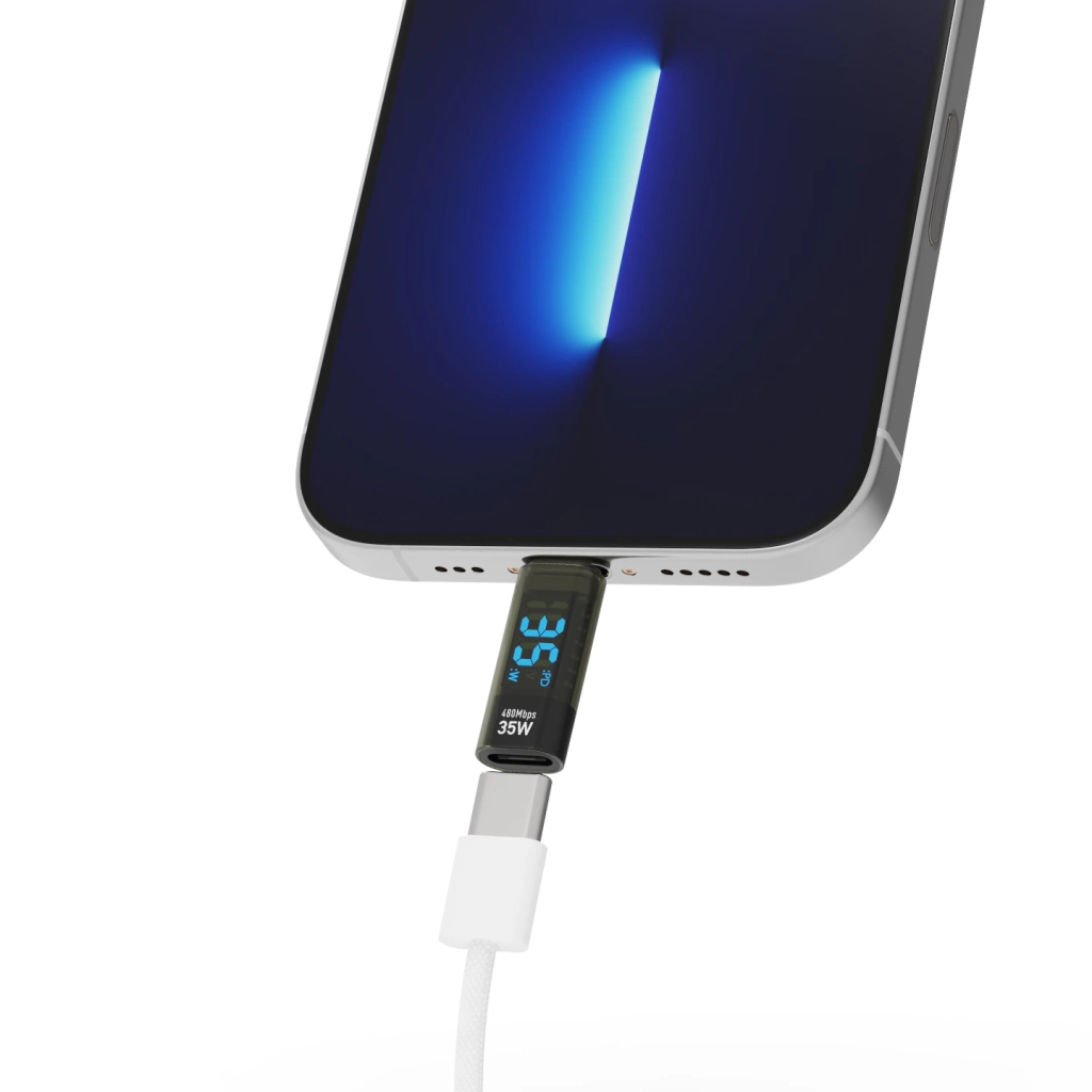 35W 数显充电转接头 iPhone Lightning/Type-C 功率测试器