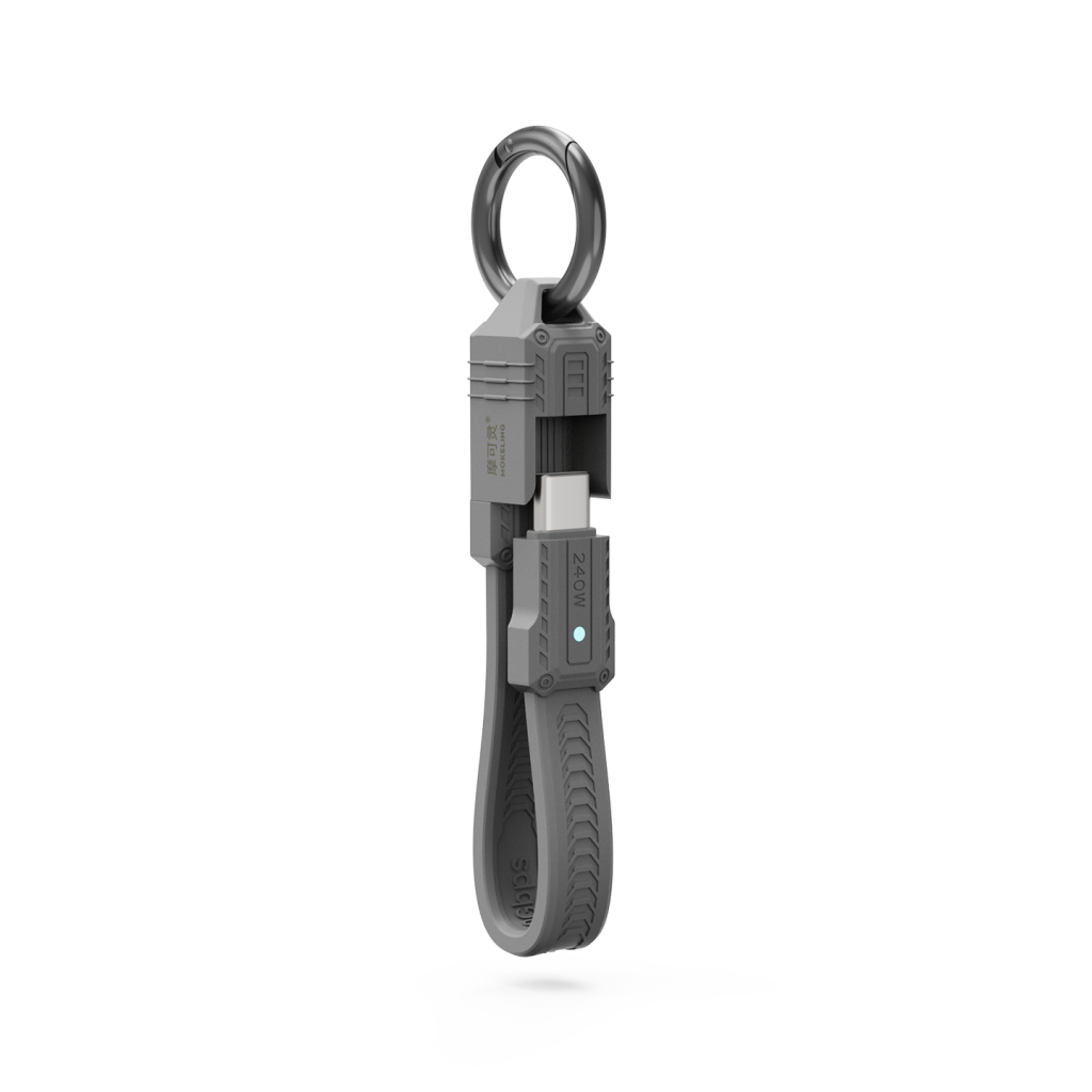 摩可灵 CH2014M USB4 PD240W 全功能数据线 灰色