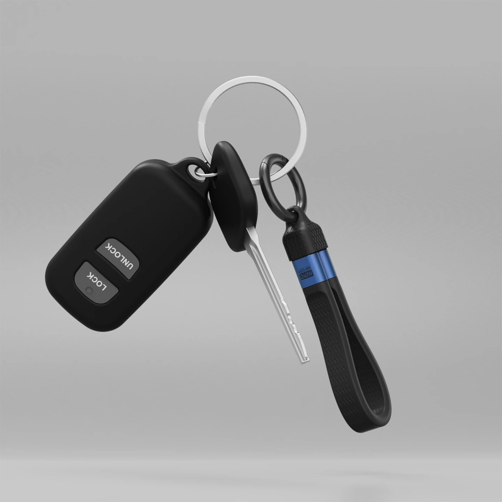 USB4 带钥匙环PD240W 40Gb 全功能数据线