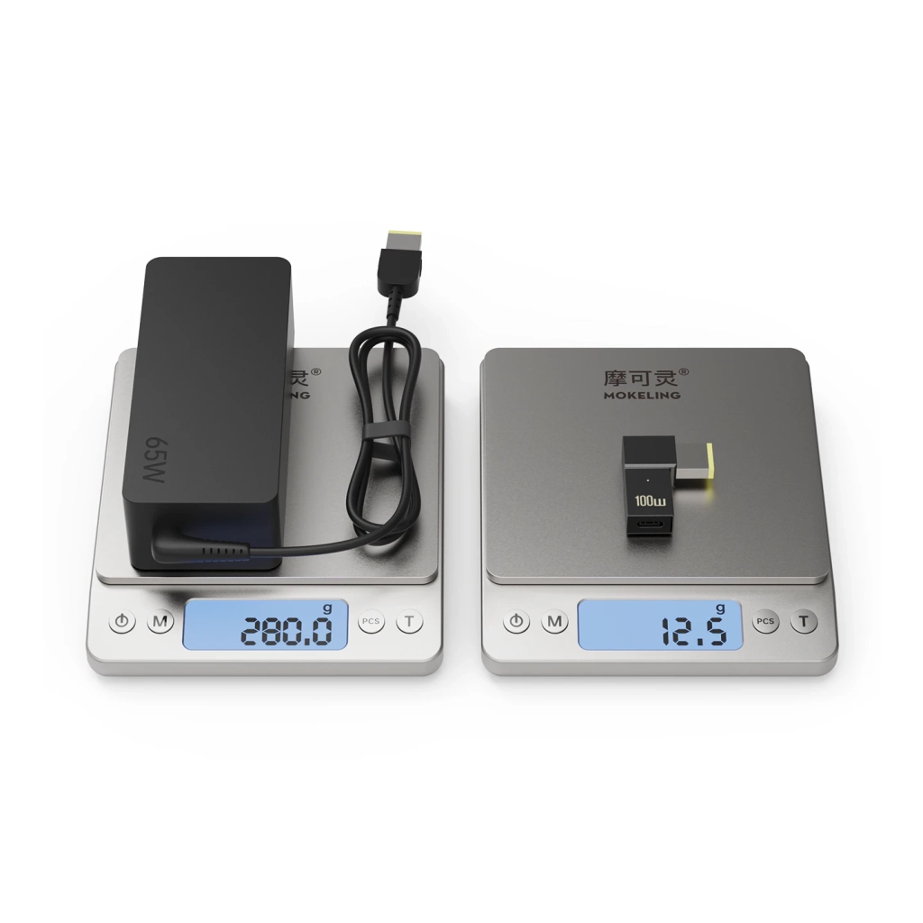 联想笔记本 100W PD 诱骗充电转接头 C母→联想方口