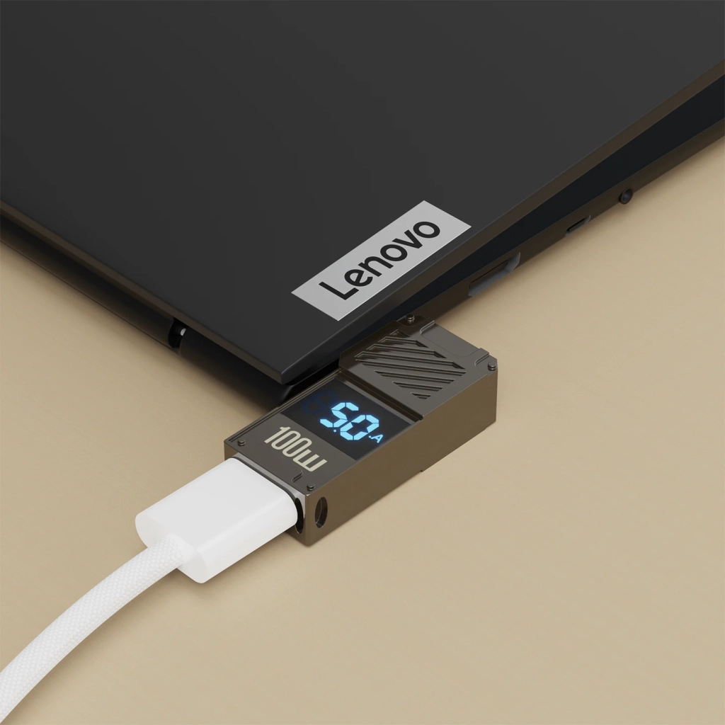 联想笔记本 100W PD 诱骗充电转接头 C母→联想方口