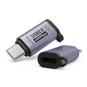 CH2105-08 Lightning母转Micro-USB公 转接头