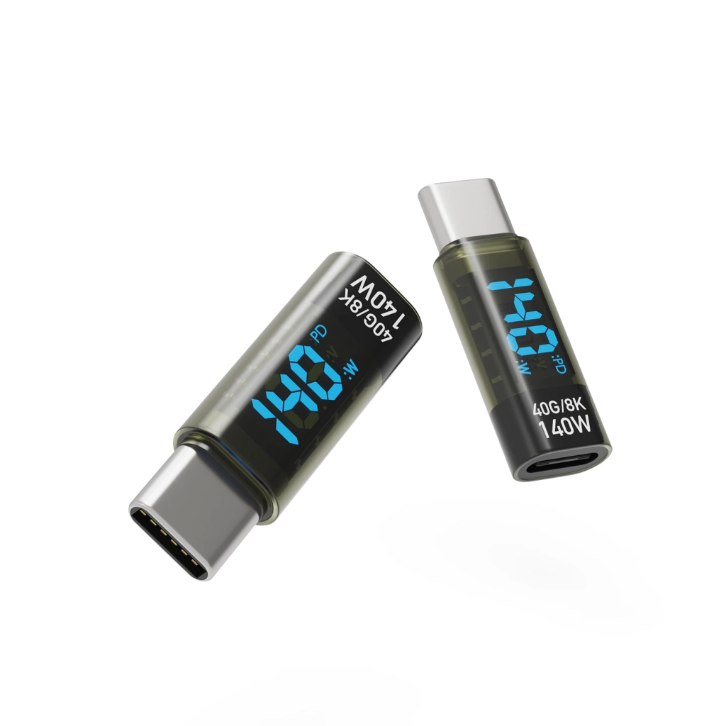 USB4 140W 数显转接头 充电功率测试器