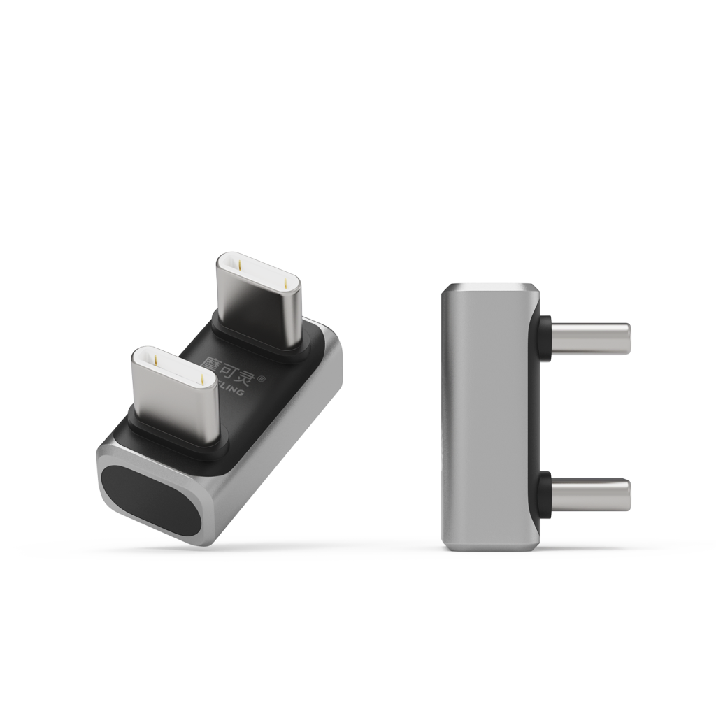USB4 80Gbps 全功能 Type-C 转接头(U型弯)
