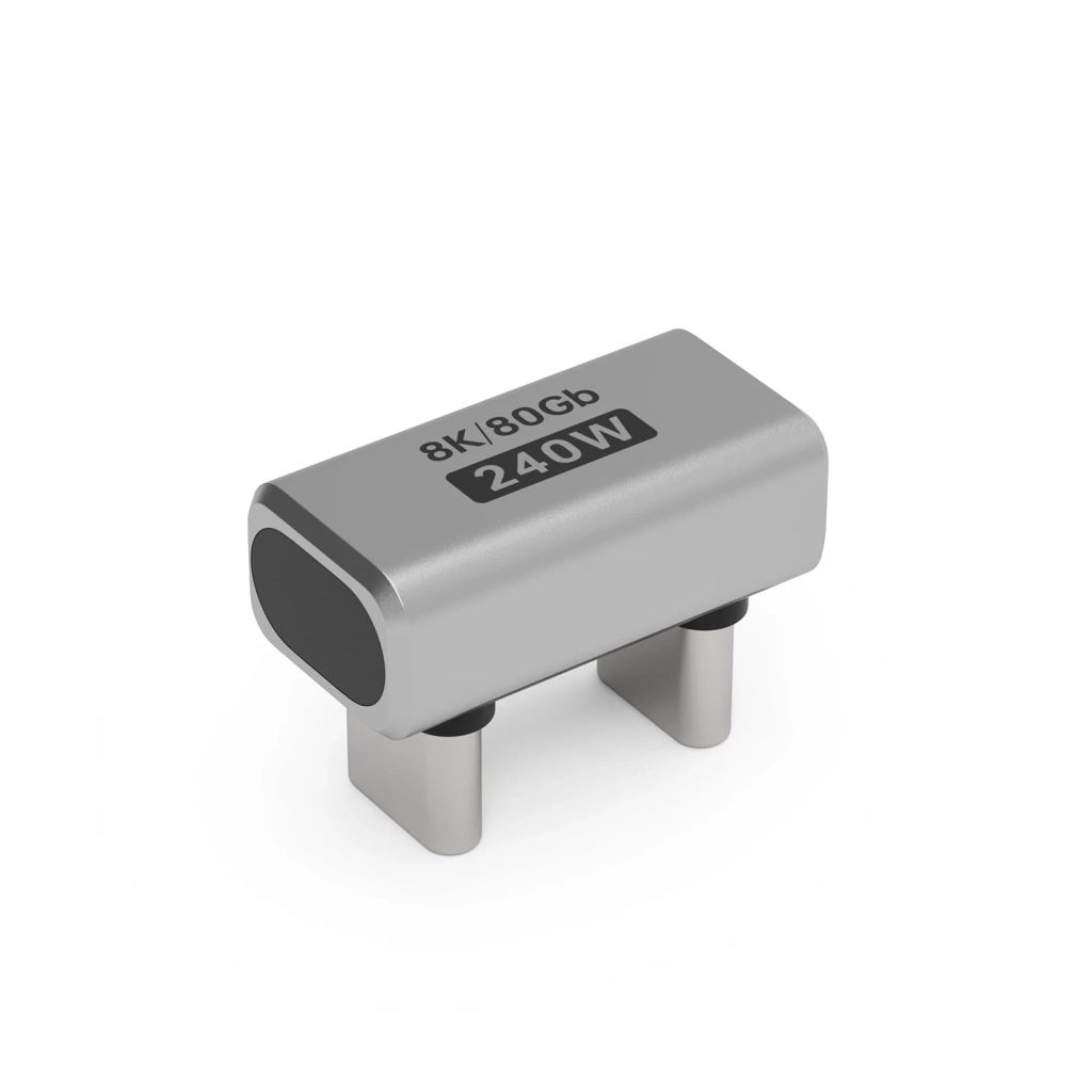USB4 80Gbps 全功能 Type-C 转接头（U型弯）