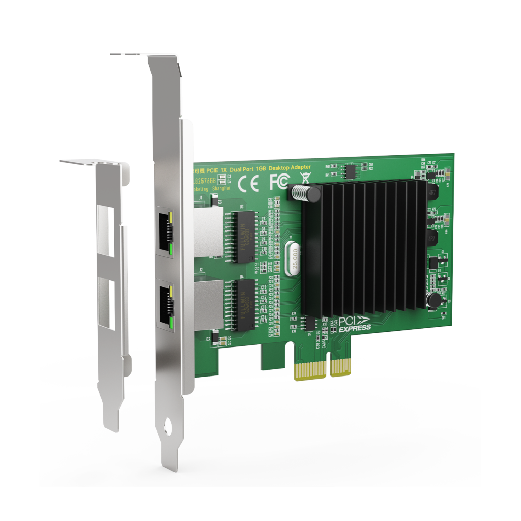 PCI-E Intel芯片 软路由/虚拟化原生 双口千兆网卡