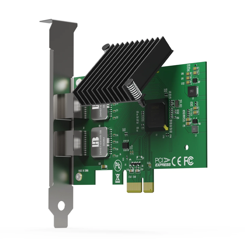 PCI-E Intel芯片i350 软路由/虚拟化原生 双口千兆网卡