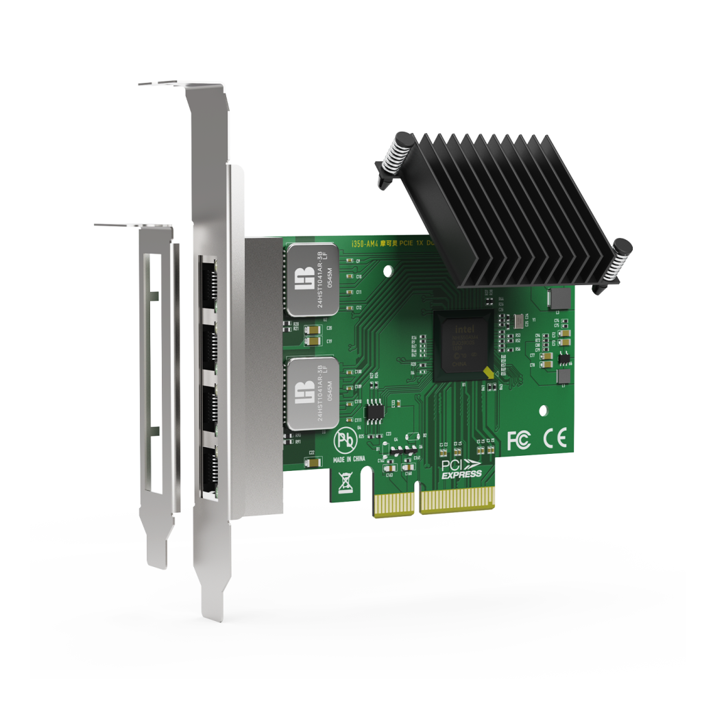 摩可灵 PC104E-i350 Intel i350 四口 PCI-E 千兆网卡