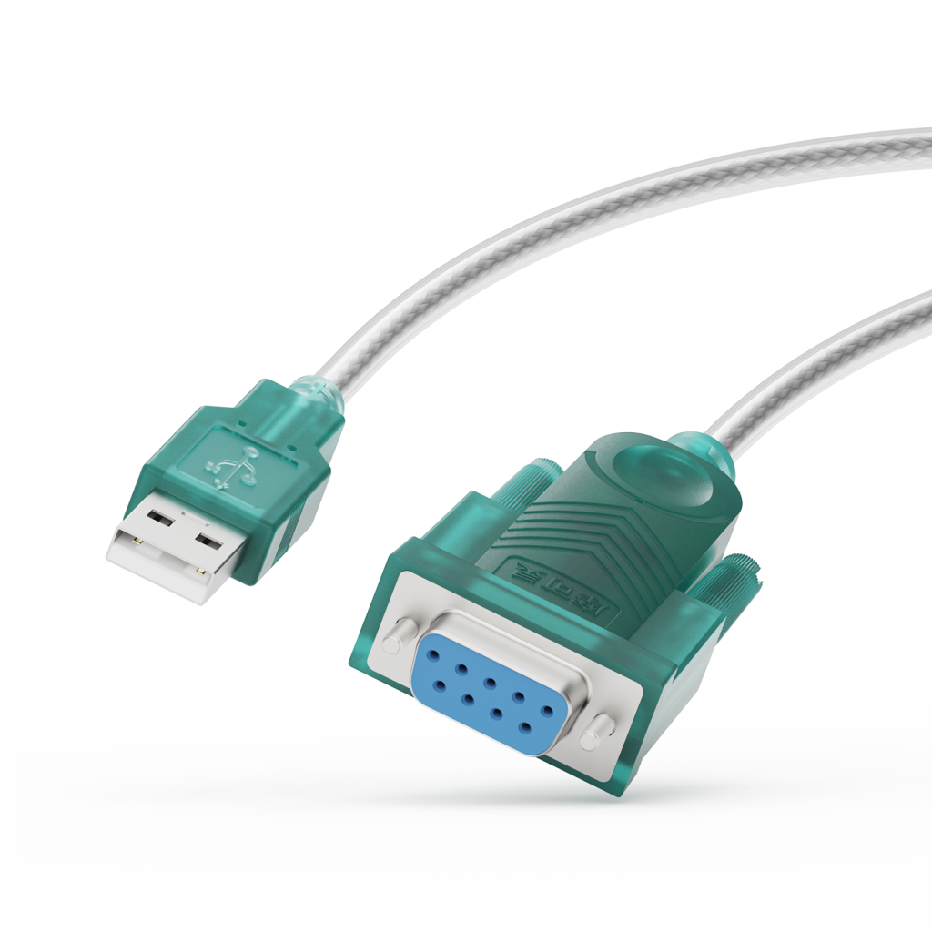 摩可灵 CH298F 母头 USB 转 RS-232 串口线，DB9 母头带手拧螺丝