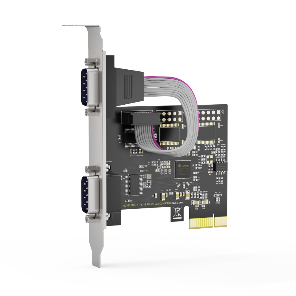 PCI-E 转RS-232双串口卡 高性能工业级