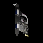PCI-E 转RS-232双串口卡 高性能工业级